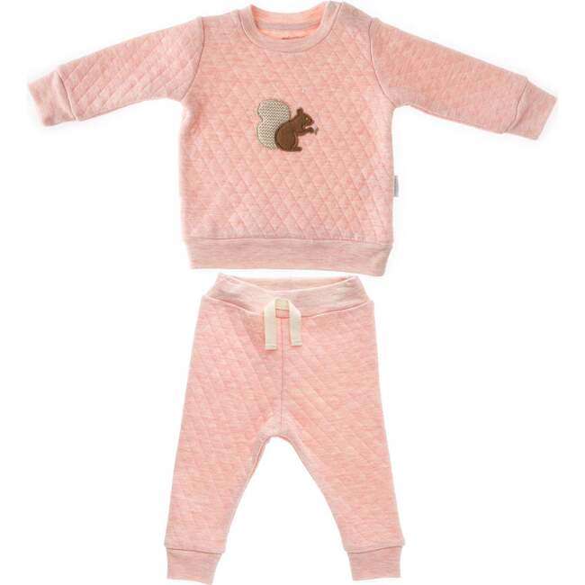 Squirrel Graphic Outfit, Pink - Mixed Apparel Set - 1
