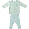 Mint Polar Bear Pocket Outfit, Green - Mixed Apparel Set - 1 - thumbnail