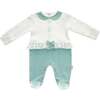 Dragonfly Ruffle Babysuit, White - Onesies - 1 - thumbnail