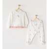 Fairy Print Ruffle Outfit, White - Mixed Apparel Set - 2
