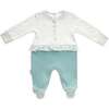 Dragonfly Ruffle Babysuit, White - Onesies - 3