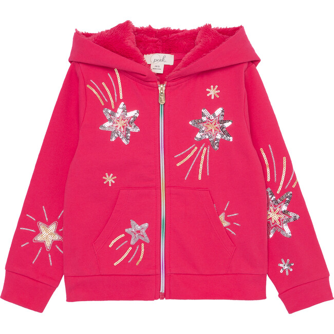 Shooting Stars Hoodie, Red Peek Kids Tops