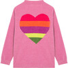 Chenille Heart Cardigan, Purple - Cardigans - 2