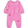 Holiday Embroidery Coverall, Violet - Onesies - 1 - thumbnail