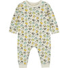 Pup Print Coverall, Oatmeal - Onesies - 1 - thumbnail