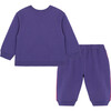Gingerbread Man Tracksuit, Purple - Mixed Apparel Set - 2
