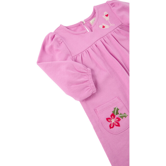 Holiday Embroidery Coverall, Violet - Onesies - 3