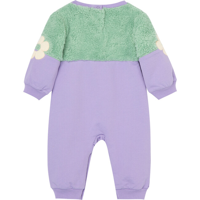 Colorblocked Floral Coverall, Multicolored