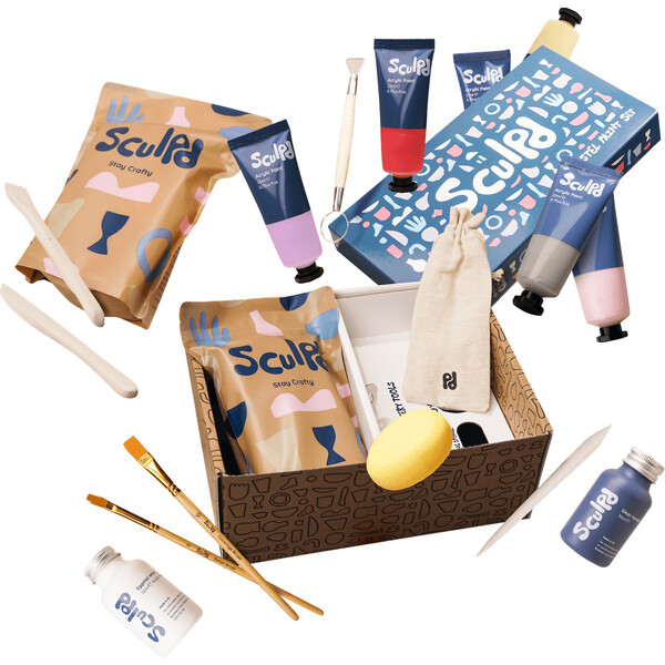 Sculpd Pottery Kit – Sculpd US  Pottery kit, Clay crafts air dry