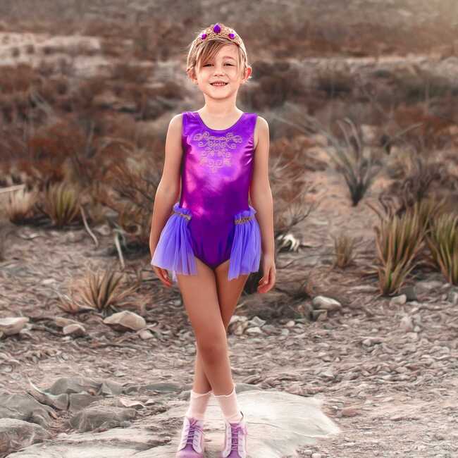 Extravaganza Leotard TuTu Set, Purple - Costumes - 3