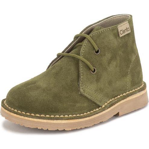 Suede Lace Up Boots, Olive