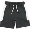 Jet Short, Black and  Heather Grey - Shorts - 1 - thumbnail