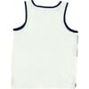 Landon Tank Top, Ecru and Navy - T-Shirts - 2