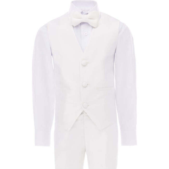 Peak Lapel Tuxedo, Cream - Suits & Separates - 3