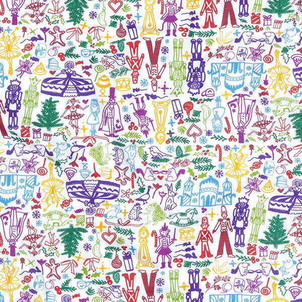 Nutcracker Two Piece Chistmas Pajamas, Multicolor - Pajamas - 4