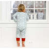 North Pole Christmas Zip Baby Onesie, Multicolor - Pajamas - 3 - thumbnail