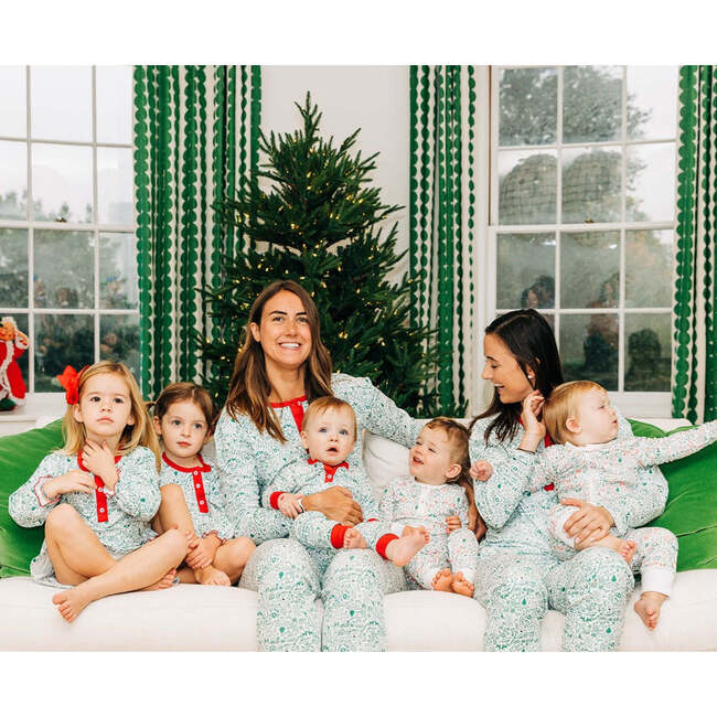 North Pole Two Piece Christmas Pajamas, Evergreen - Pajamas - 5
