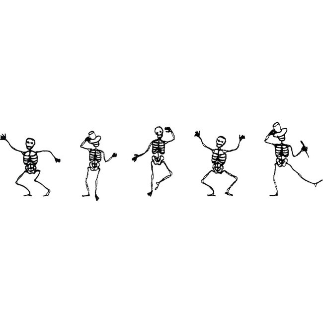 Dancing Skeleton Halloween Sweatpants, Terracotta