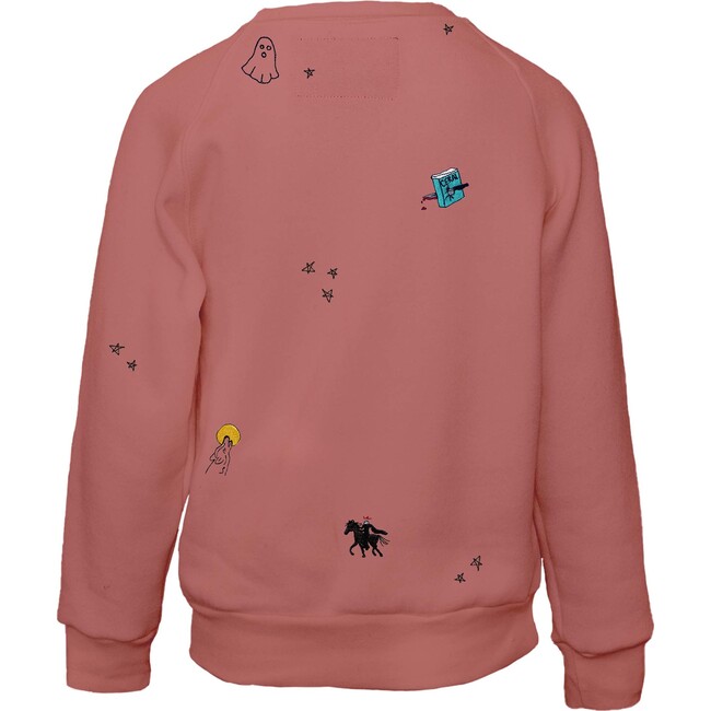 Spooky Sprinkle Halloween Crew Pullover Sweatshirt, Terracotta - Sweatshirts - 2