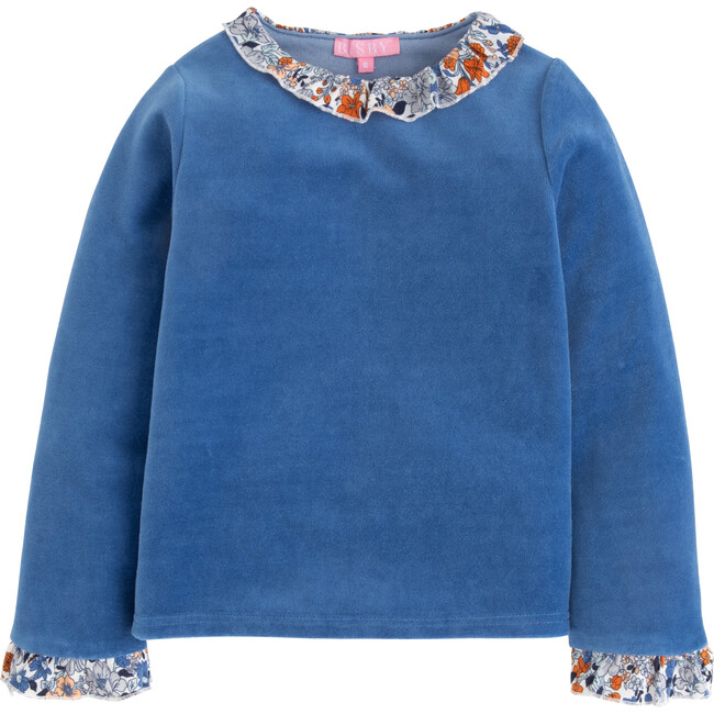 Sweatshirt, French Blue Velour