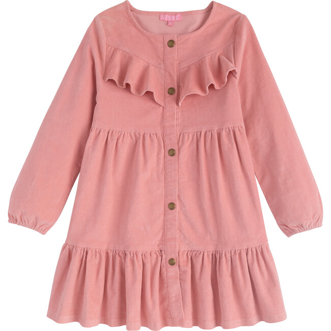 Western Dress, Pink Corduroy - BISBY Dresses | Maisonette