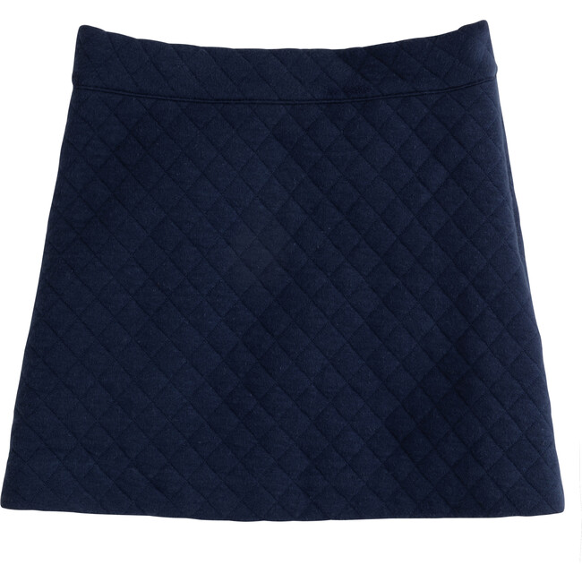 Quilted Mini Skirt, Navy