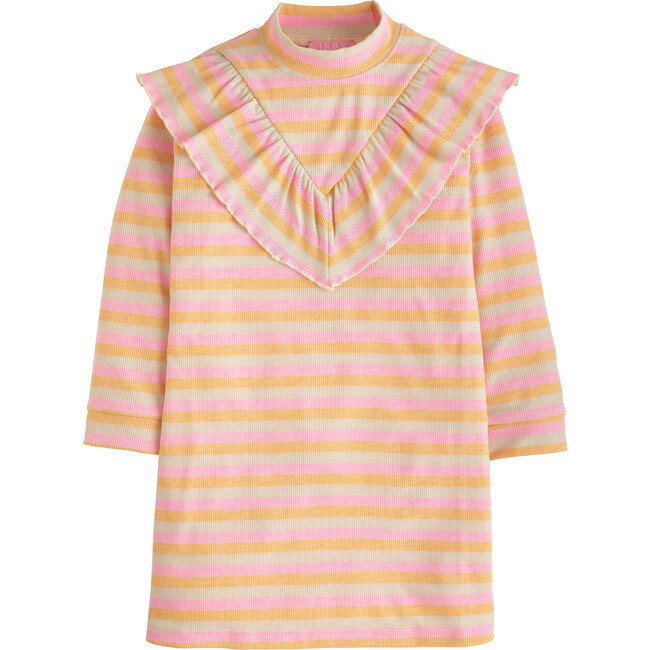 Aspen Dress, Pink Sparkle Stripe