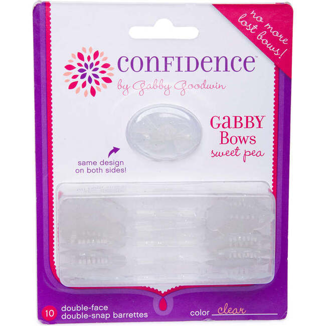 Sweet Pea GaBBY Bows, Clear (10 Pieces)