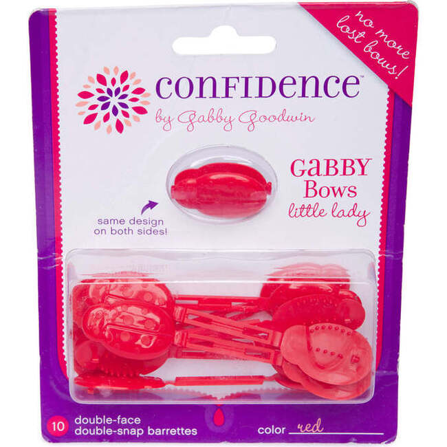 Little Lady GaBBY Bows, Red (10 Pieces)