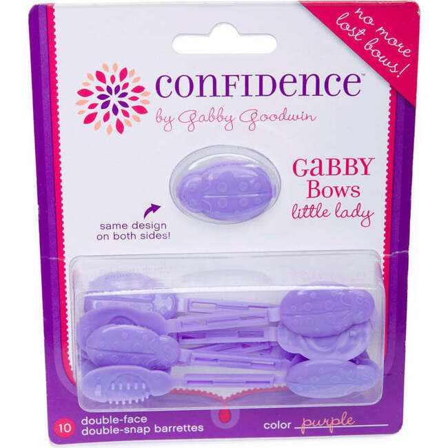 Little Lady GaBBY Bows, Purple (10 Pieces)