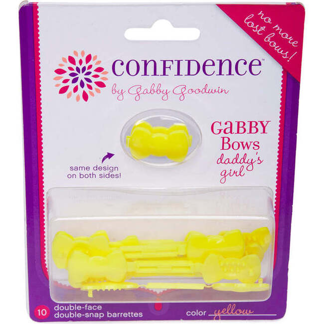 Daddy's Girl GaBBY Bows, Yellow (10 Pieces) - Hair Accessories - 2