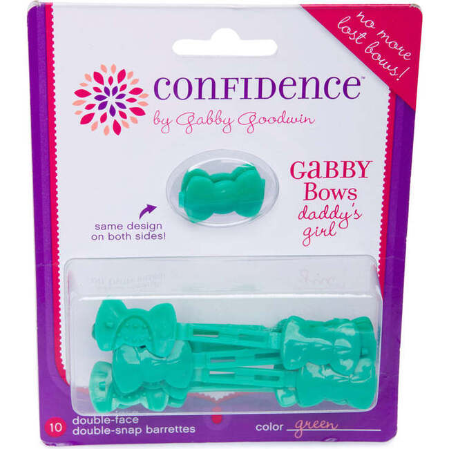 Daddy's Girl GaBBY Bows, Green (10 Pieces)