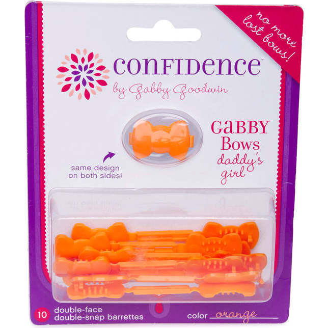 Daddy's Girl GaBBY Bows, Orange (10 Pieces) - Hair Accessories - 2