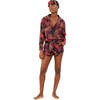 Faux Silk Neon Palm PJ Set + Eye Mask - Pajamas - 1 - thumbnail