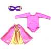 Super Star Hero Leotard Cape Set, Pink - Costumes - 1 - thumbnail