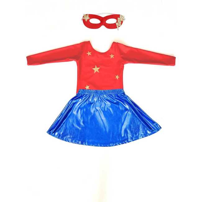 Star Bright Super Hero Costume Set, Red