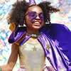 Super Star Hero Leotard Cape Set, Pink - Costumes - 3