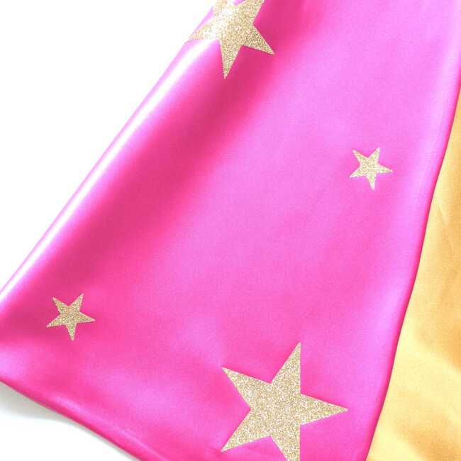 Super Star Hero Leotard Cape Set, Pink - Costumes - 6