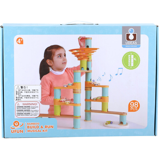 Udeas Bamboo Build & Run, 98 Piece Musical Kit - Developmental Toys - 5