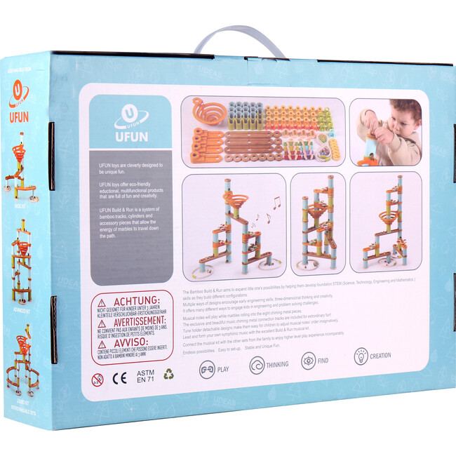 Udeas Bamboo Build & Run, 98 Piece Musical Kit - Developmental Toys - 6