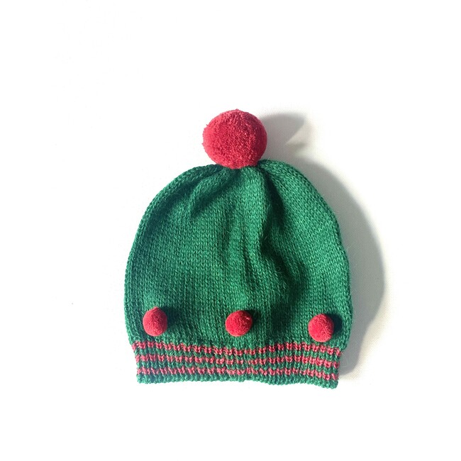 Exclusive Holiday Emerald Pom Hat - Hats - 1