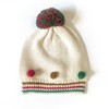 Exclusive Holiday Ivory Pom Hat - Hats - 1 - thumbnail