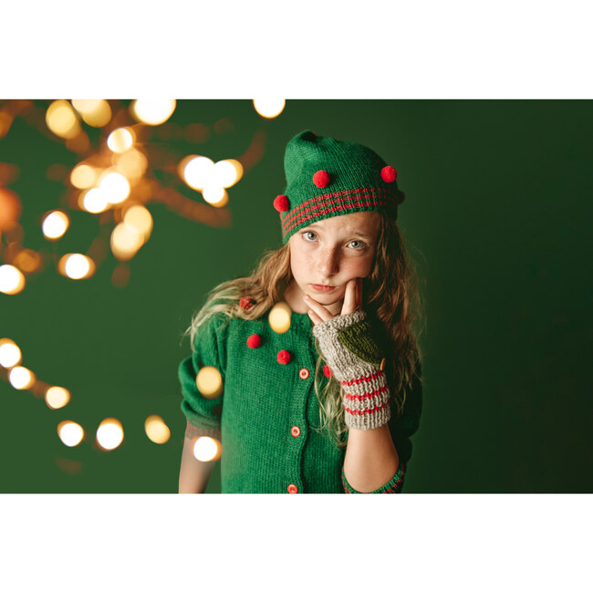 Exclusive Holiday Emerald Pom Hat