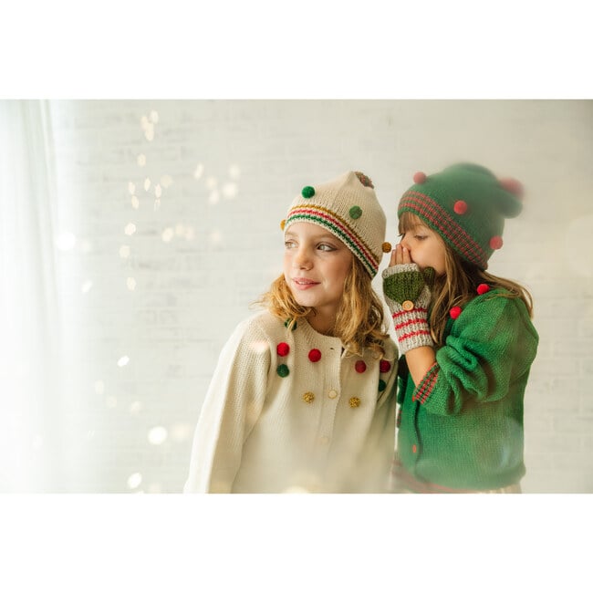 Exclusive Holiday Ivory Pom Hat - Hats - 3