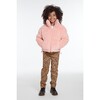 Billie Kids Ballet Pink Puffer Coat - Faux Fur Coats - 2