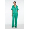 Women's Reece Verdant Green Alt-Silk Pajamas - Pajamas - 2