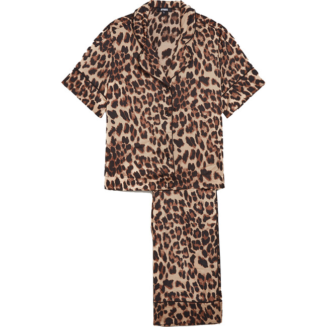 Women's Bella Leopard Alt-Silk Pajamas