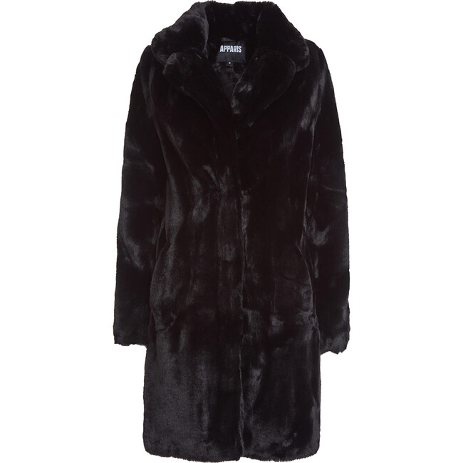 Women's Stella Faux Fur Jacket, Noir - Jackets - 1