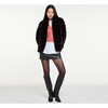 Women's Skylar Faux Fur Jacket, Noir - Coats - 2
