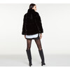 Women's Skylar Faux Fur Jacket, Noir - Coats - 4